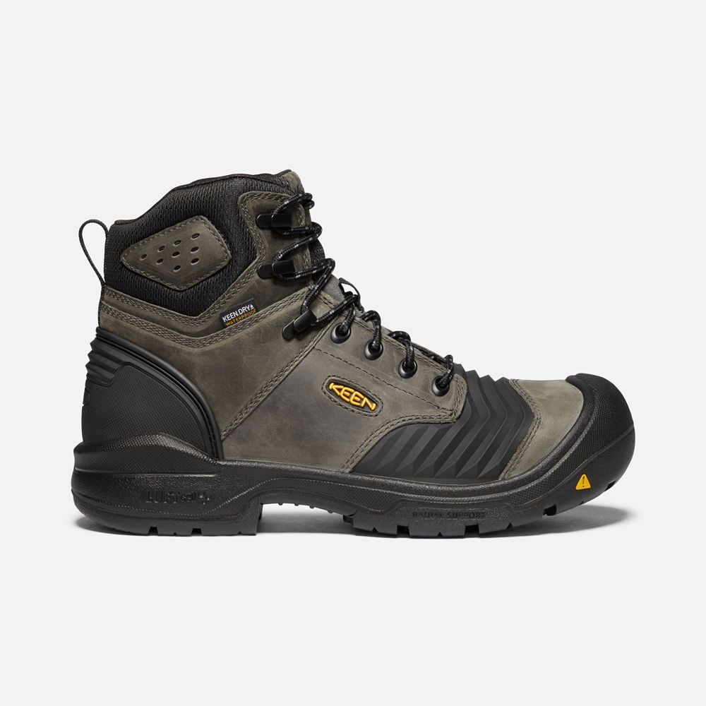 Keen Laarzen Heren Zwart - Portland 6" Waterproof (Carbon-Fiber Toe) - 85614-SBNQ